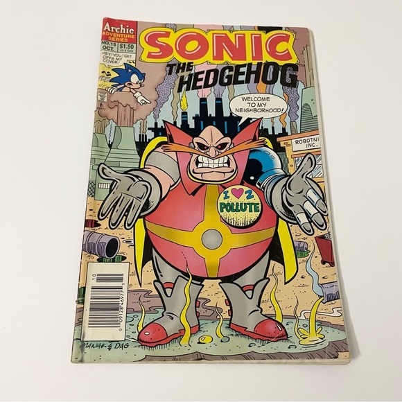 Vintage 1994 Sonic the Hedgehog No 15 Comic Book Dr Robotnik - Picture 1 of 16